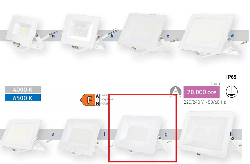 IMPERIA iFLOOD-SLIM LED BIANCO - 150W 230V 6500K
