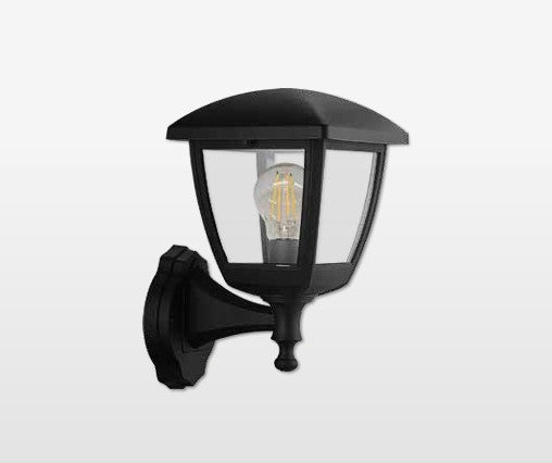 LANTERNA CON BRACCIO A SOSTEGNO IN POLIPROPILENE - E27 100W IP44 - NERA
