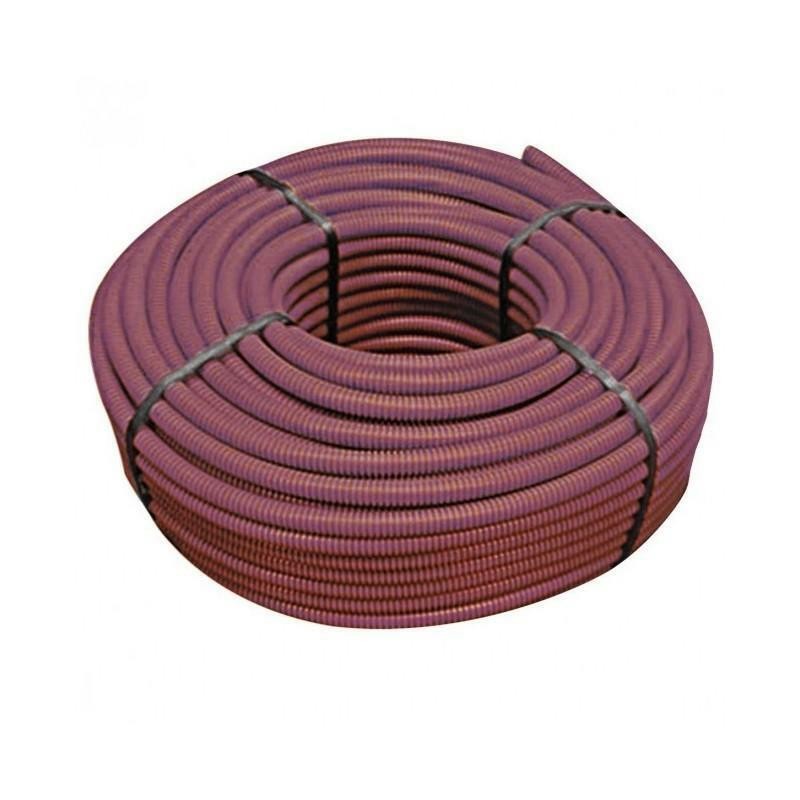 TUBO FLESSIBILE (cavidotto elettrico) PVC MT 100 - MARRONE DIAM. 20