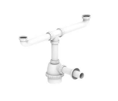 SIFONE LAVELLO A FIASCA 2 VIE S/PIL 1"1/4