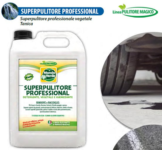 SUPERPULITORE PROFESSIONAL
Superpulitore professionale vegetale
Tanica da 5 kg