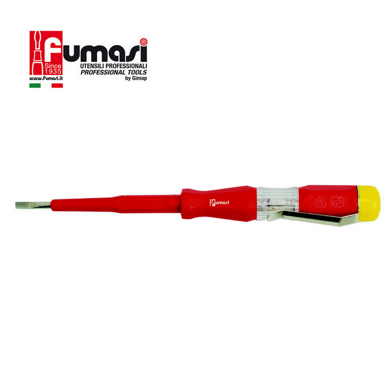 Cacciavite cercafase tester tascabile bicomponente Plus TIP ISO 2380-1 tensione 220 V - 250 V FUMASI
Codice prodotto: 244211