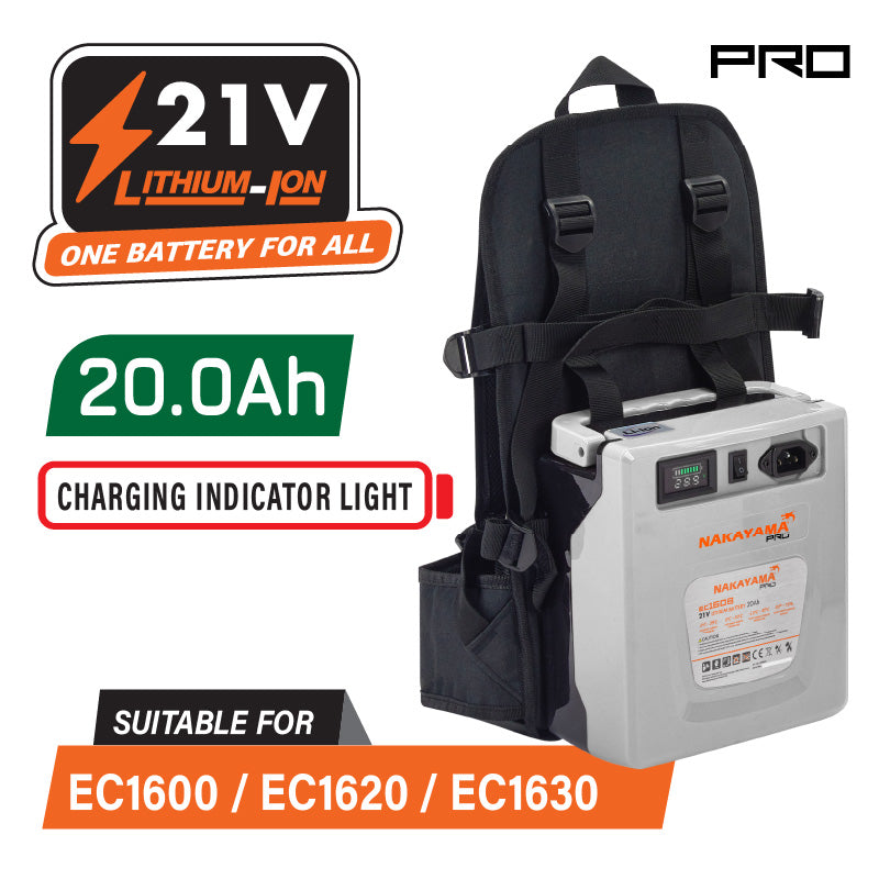 Batteria NAKAYAMA Pro EC1608 21V, 20Ah per EC1600, EC1620, EC1630