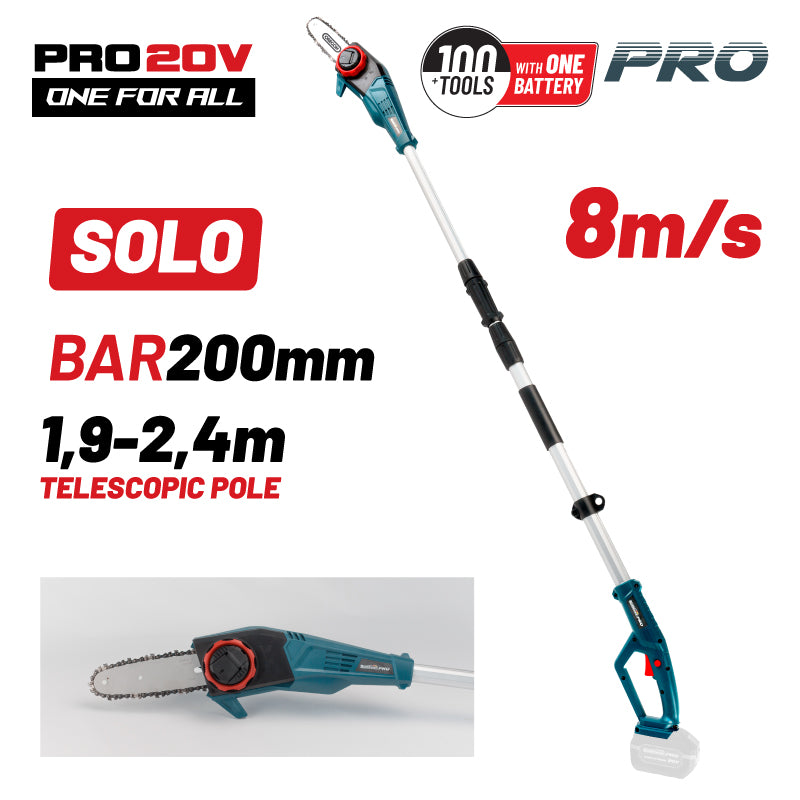 Motosega ad asta telescopica a batteria BORMANN Pro BBP4200 20V, SOLO