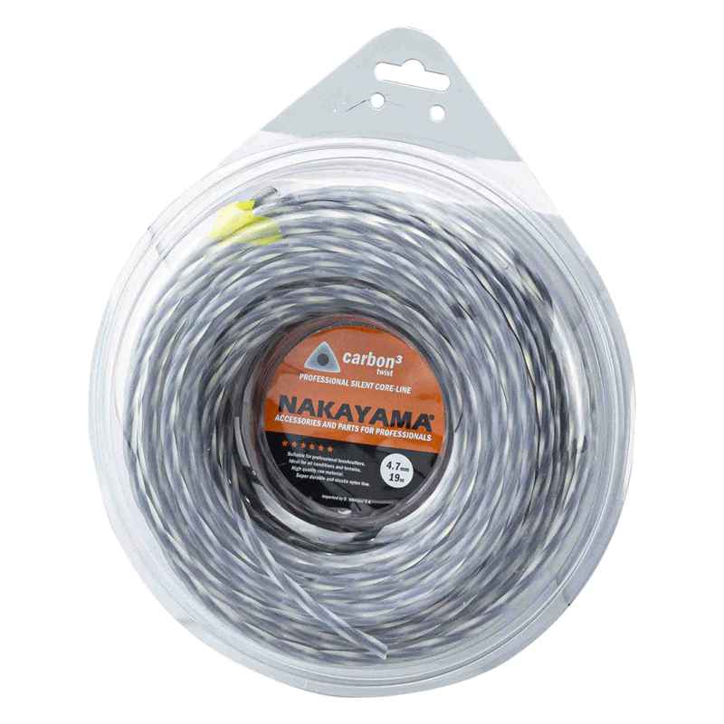 FILO IN NYLON INTRECCIATO PER DECESPUGLIATORE CARBON3 TWIST 3,00mm 50m - NC1000