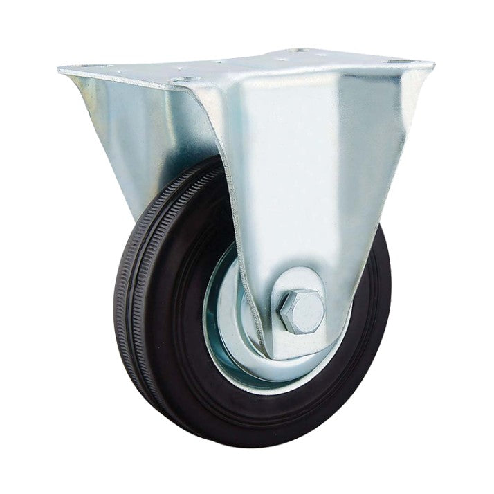 RUOTA INDUSTRIALE NERA DIAM. 125 PESO MAX 120kg 102x85mm - BHT9001