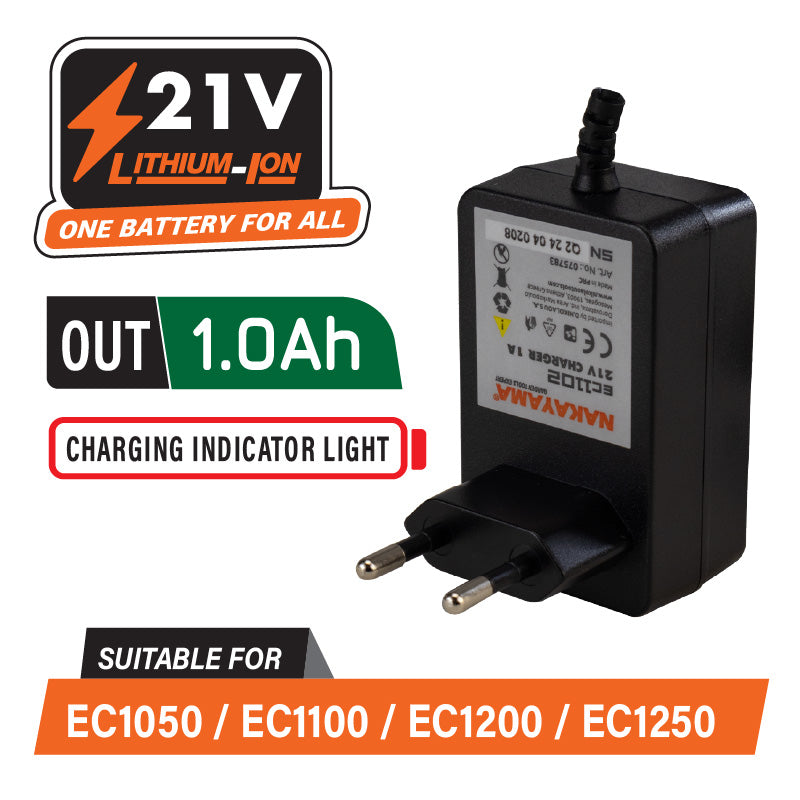 CARICABATTERIA PORTATILE 21 V - EC1102