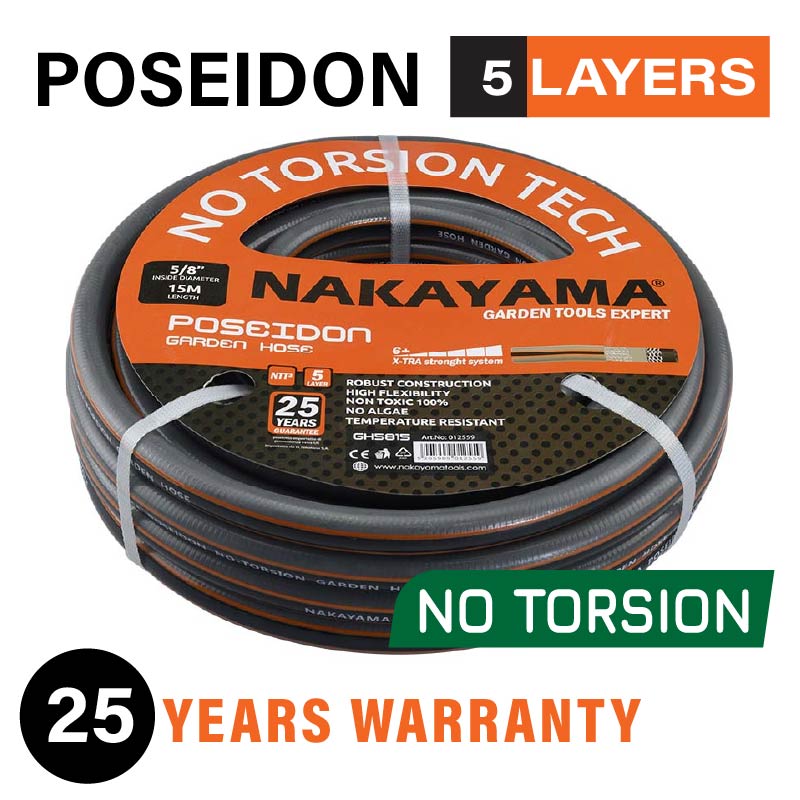 TUBO DA GIARDINO POSEIDON A 5 STRATI 15M 1/2 - GH1215