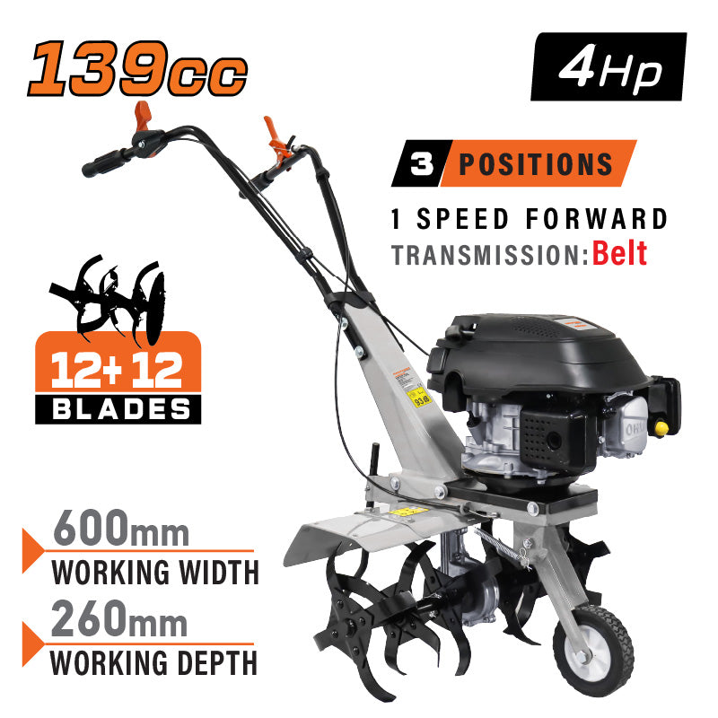 MOTOZAPPA A BENZINA 4HP 139CC - MB5005