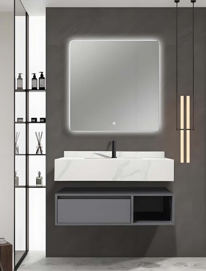 MOBILE BAGNO ELISA CM.80 COLORE GRIGGIO