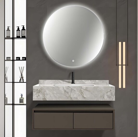 MOBILE BAGNO LARA CM.80 COLORE MARRONE