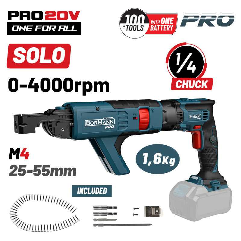 AVVITATORE PER CARTONGESSO A BATTERIA 20V Li-Ion, 0-4000rpm - BBP5155