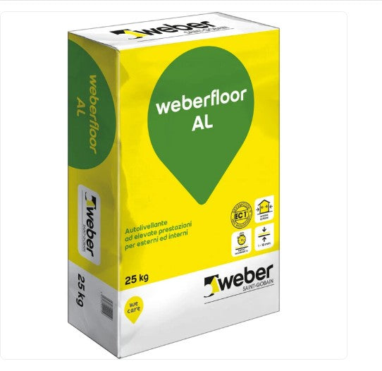 WEBERFLOOR AL - AUTOLIVELLANTE da 1 a 10 mm - 25 KG