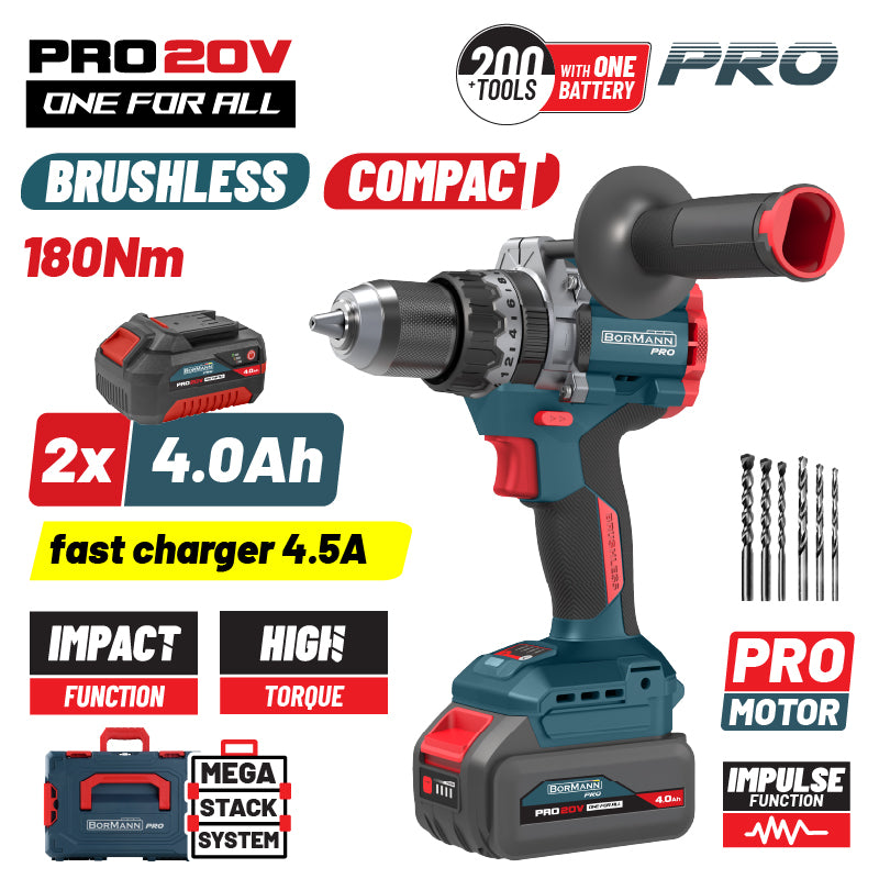 TRAPANO AVVITATORE A PERCUSSIONE BRUSHLESS 20V - BBP5461X44CA