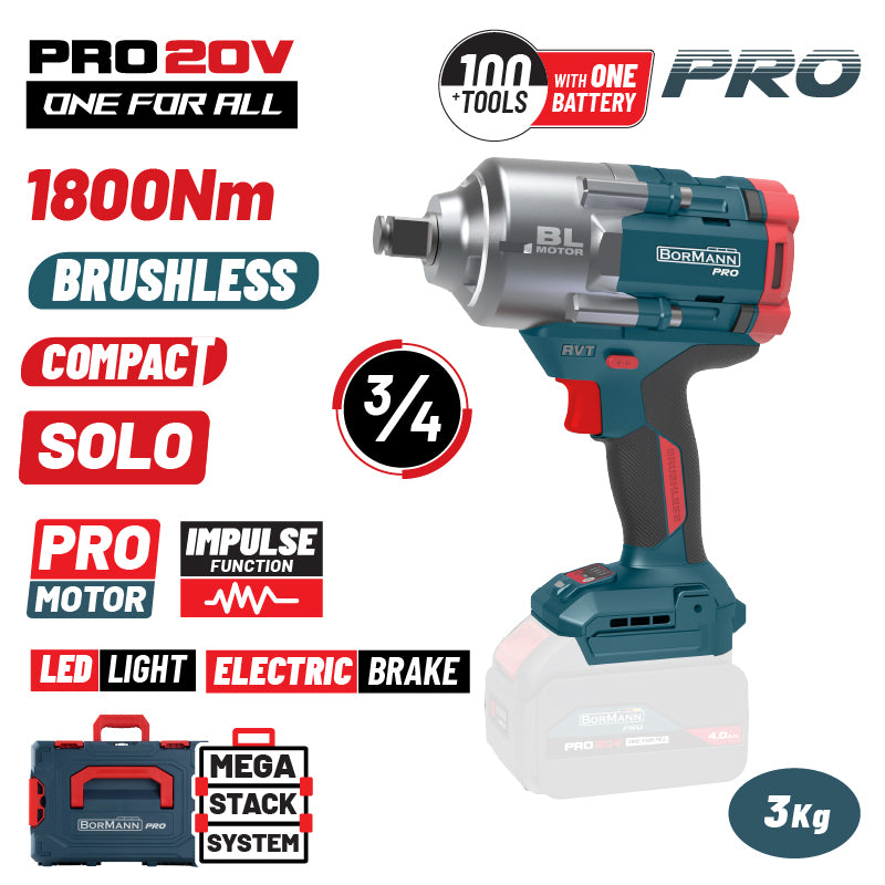 AVVITATORE A IMPULSI COMPATTO A BATTERIA BRUSHLESS - BBP5456CA