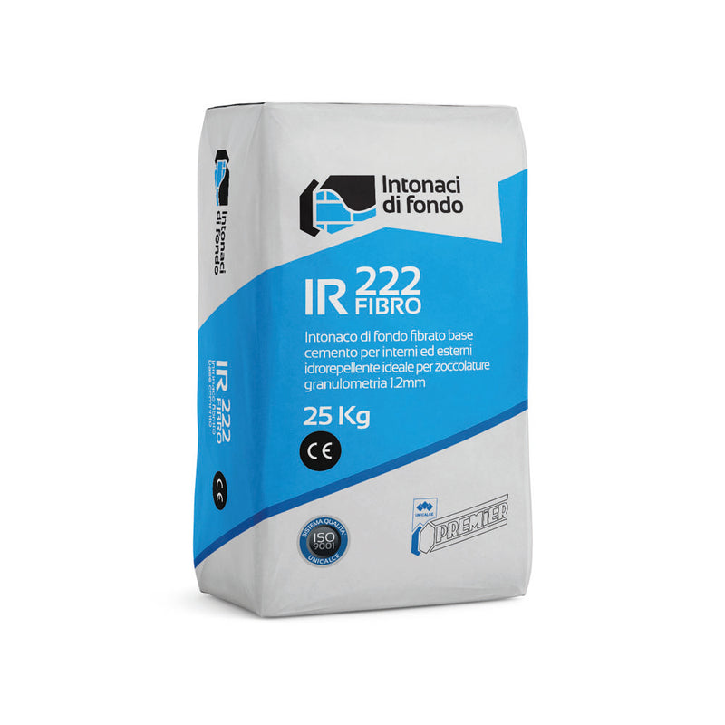 IR222 FIBRO INTONACO DI FONDO IDRO - CONF. DA 25 KG - SACCHETTO