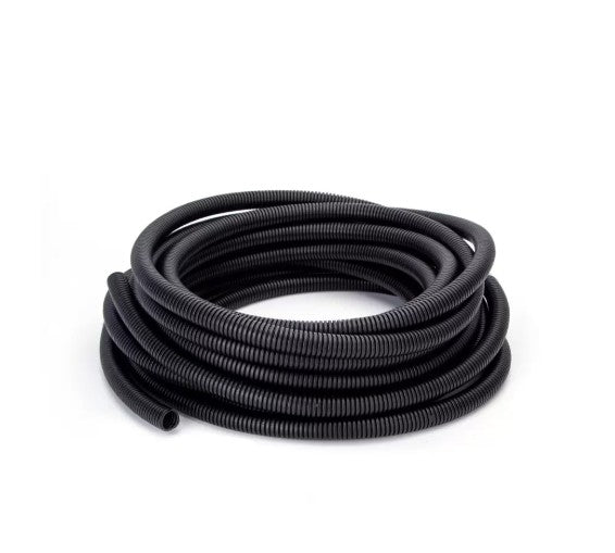 TUBO FLESSIBILE (cavidotto elettrico) PVC MT 25 - NERO DIAM. 16