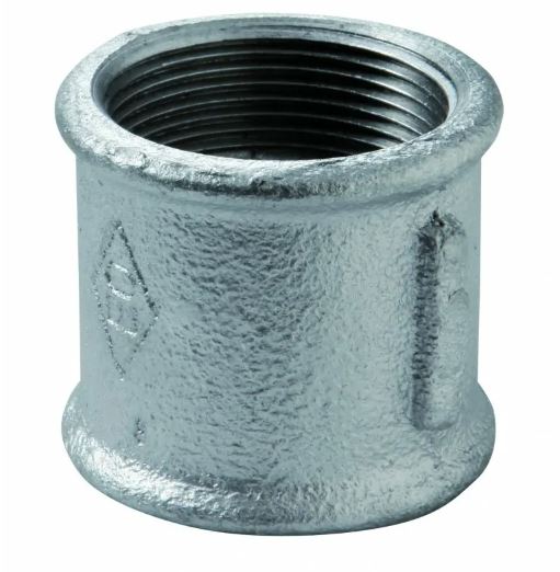 270- MANICOTTO NORMALE F/F GHISA ZINC. D.3/8