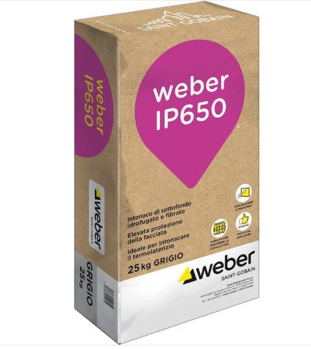 WEBER IP650 KG 25 - Intonaco fibrorinforzato