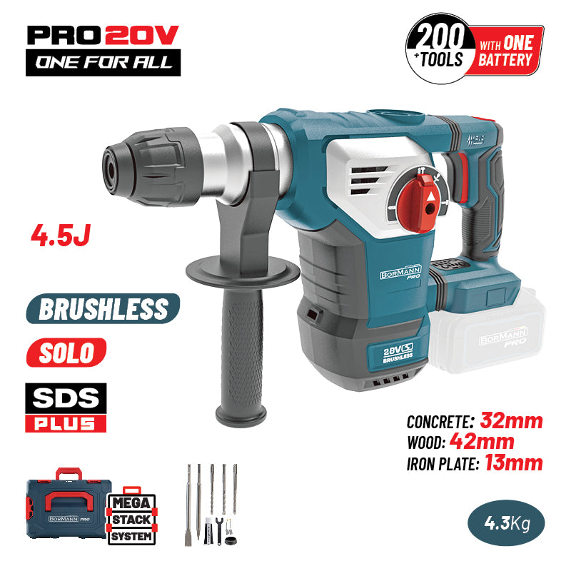 MARTELLO PERCUSSORE A BATTERIA BRUSHLESS 20V SDS-PLUS - BBP5336CA