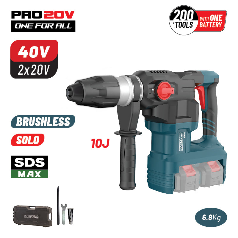 MARTELLO PERFORATORE ROTANTE A BATTERIA BRUSHLESS SDS-MAX - BBP5370