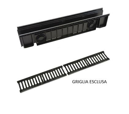 CANALETTA ABS H. 15 X 1MT (senza griglia)