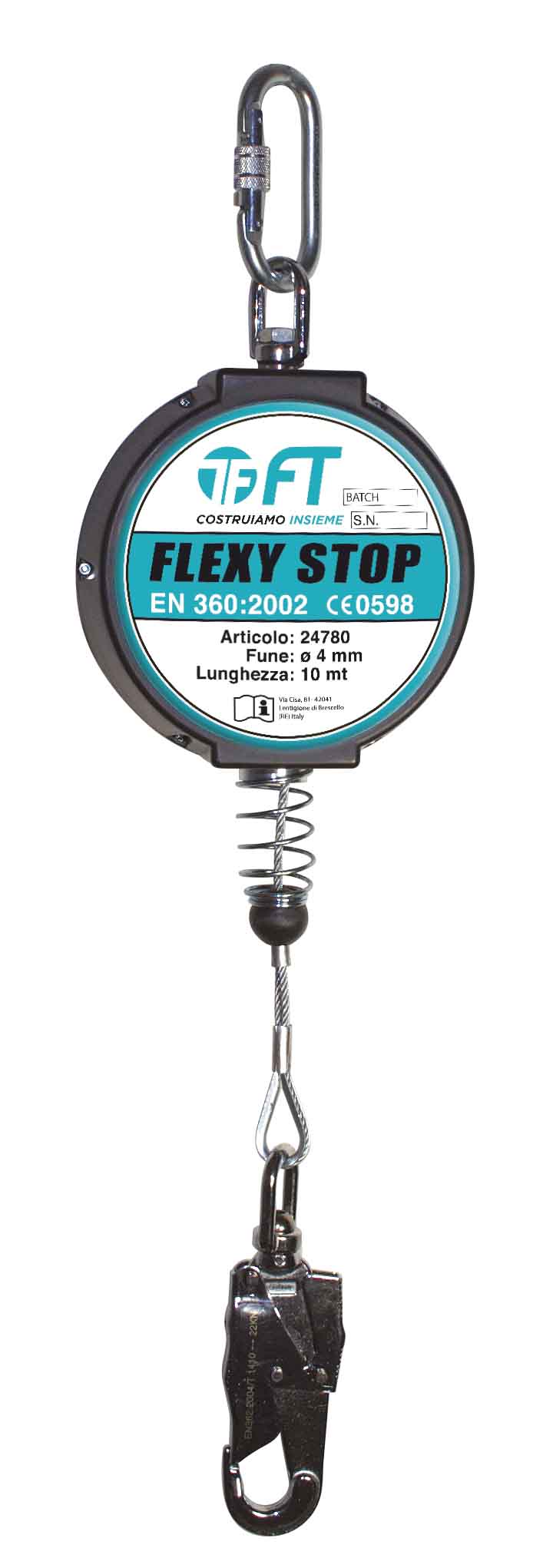 ARROTOLATORE ANTICADUTA FLEXY STOP 10 MT