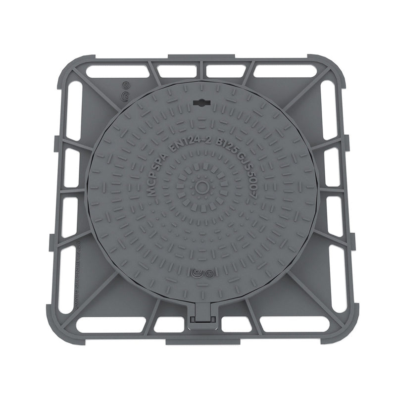 CHIUSINO GHISA SFEROIDALE B125  85X85 TIZIANO QUADRO - TELAIO QUADRO