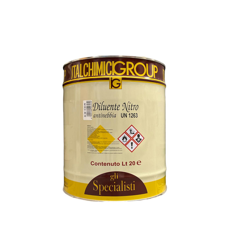 DILUENTE NITRO EXTRA ANTINEBBIA 20 LT PER VERNICE SMALTO PITTURA