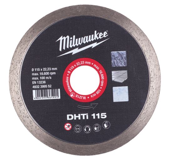 DISCO DIAMANTATO DHTi 115mm - 1pz (PIETRA NATURALE - PIASTRELLE) - MILWAUKEE