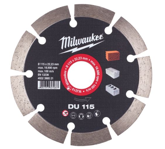 DISCO DIAMANTATO DU 115mm - 1pz (MATERIALI MORBIDI) - MILWAUKEE