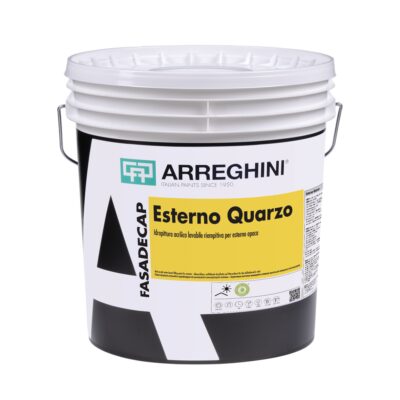 FASADECAP ESTERNO QUARZO BIANCO DA 4 LT