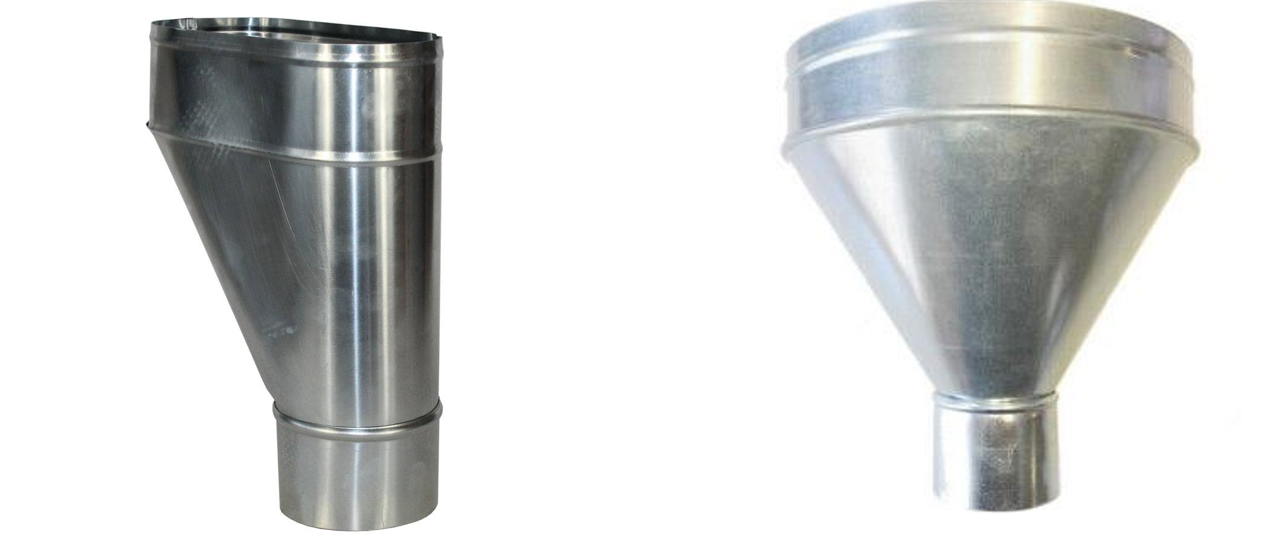 IMBUTO PLUVIALE IN LAMIERA SILVER DIAM. 80 (LATERALE/CENTRALE)