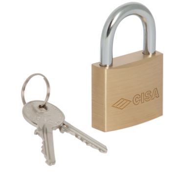 LUCCHETTO OTTONE DA 30 ARCO CORTO