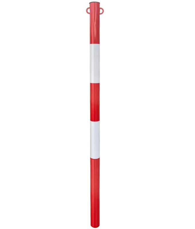 PALETTO IN FERRO D.48 CM. 120 BIANCO/ROSSO